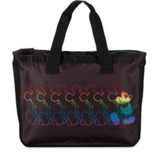 Disney Handbags - Disney Mickey Mouse Pride Rainbow Zippered Tote Bag